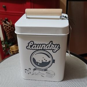 🧺Laundry Service Tin with Wooden Handle